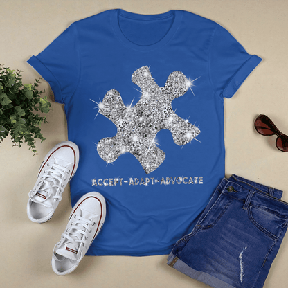 Act - Adapt - Advocate The Autism T-Shirt, Gift for People with Depression,