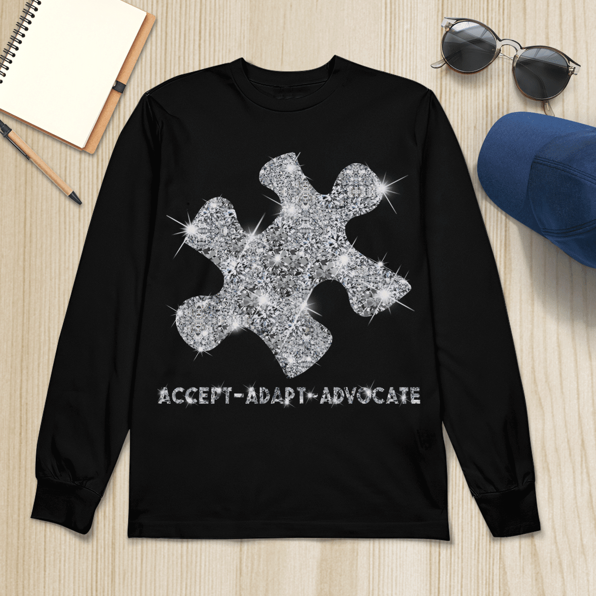 Act - Adapt - Advocate The Autism T-Shirt, Gift for People with Depression,