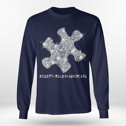 Act - Adapt - Advocate The Autism T-Shirt, Gift for People with Depression,