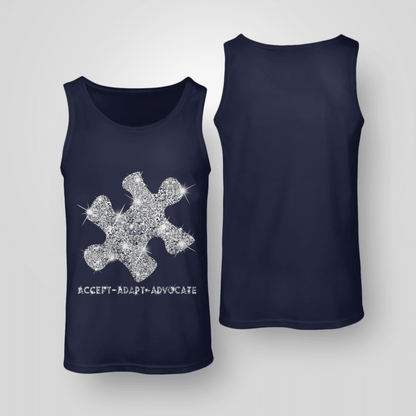 Act - Adapt - Advocate The Autism T-Shirt, Gift for People with Depression,