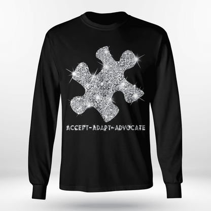Act - Adapt - Advocate The Autism T-Shirt, Gift for People with Depression,