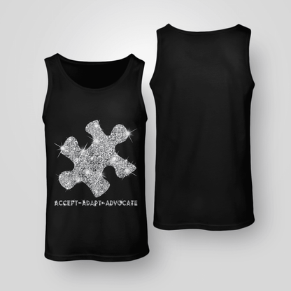 Act - Adapt - Advocate The Autism T-Shirt, Gift for People with Depression,