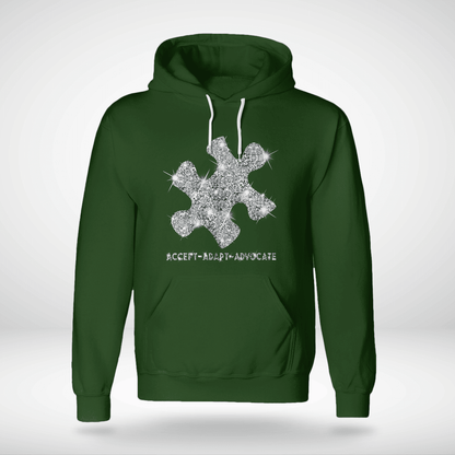 Act - Adapt - Advocate The Autism T-Shirt, Gift for People with Depression,