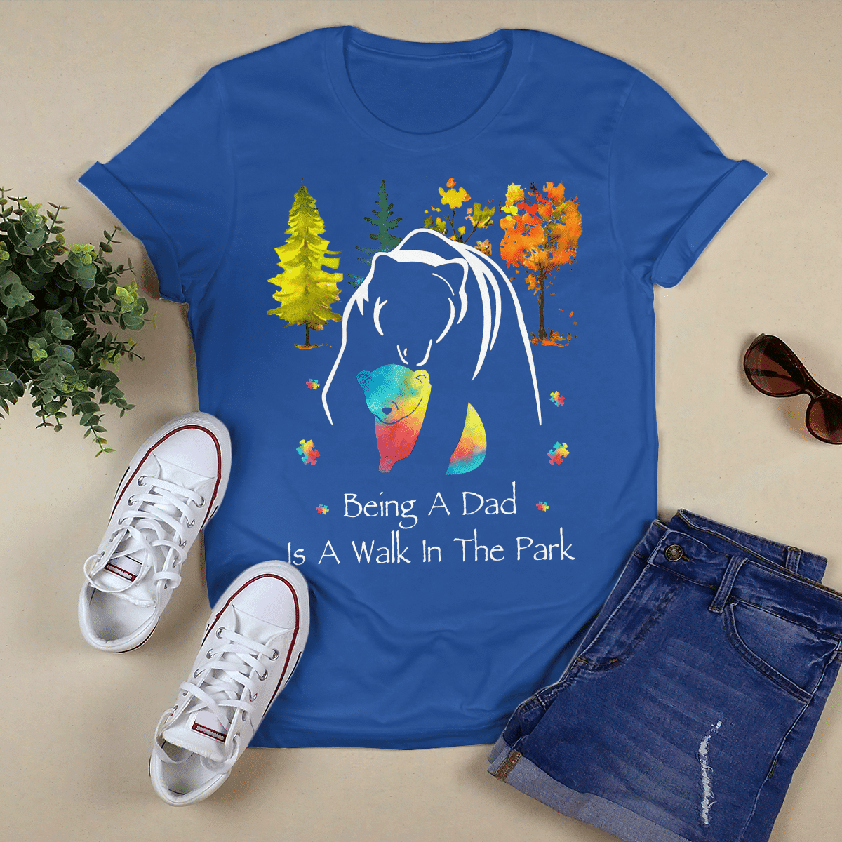 Autism dad The Autism T-Shirt, Gift for People with Depression,