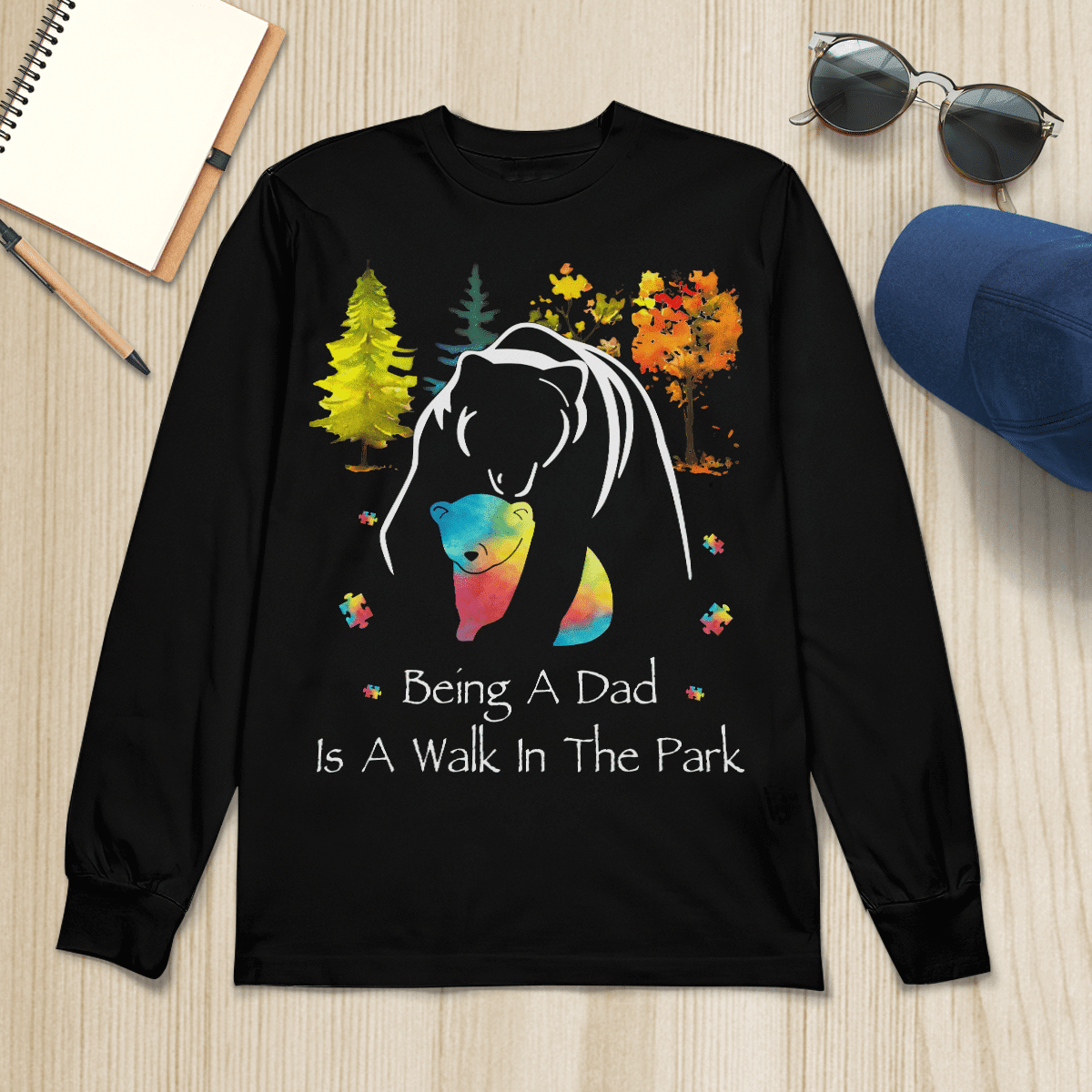 Autism dad The Autism T-Shirt, Gift for People with Depression,