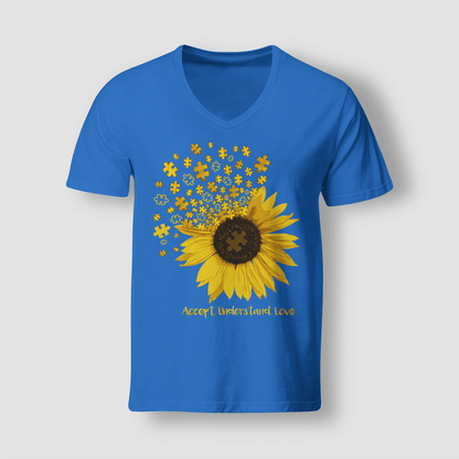 Act - Understand - Love The Autism T-Shirt, Gift for People with Depression,