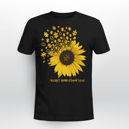 Act - Understand - Love The Autism T-Shirt, Gift for People with Depression,