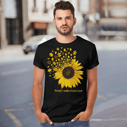 Act - Understand - Love The Autism T-Shirt, Gift for People with Depression,