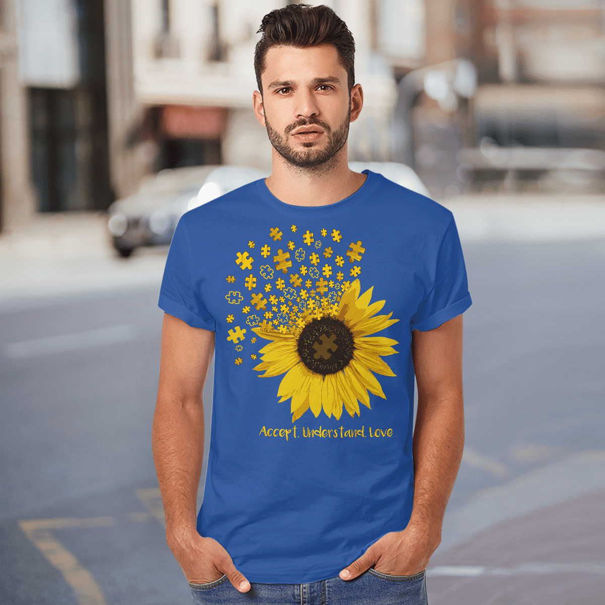 Act - Understand - Love The Autism T-Shirt, Gift for People with Depression,