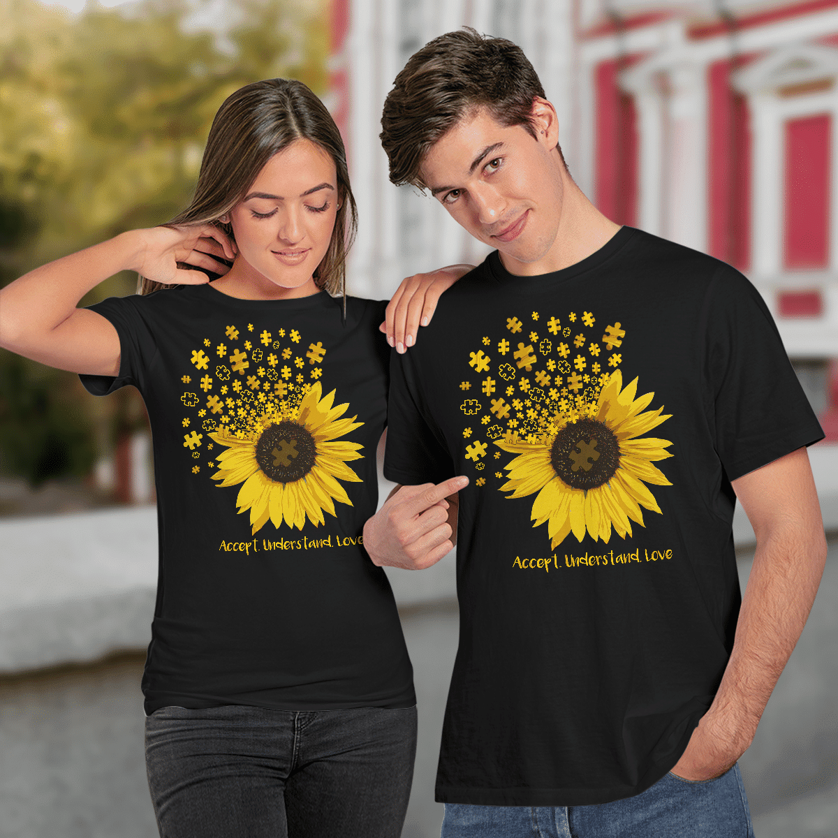 Act - Understand - Love The Autism T-Shirt, Gift for People with Depression,