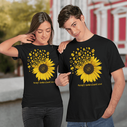 Act - Understand - Love The Autism T-Shirt, Gift for People with Depression,