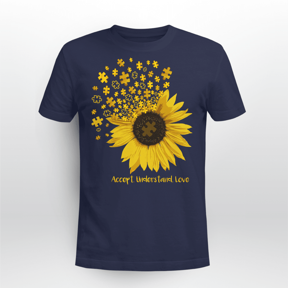 Act - Understand - Love The Autism T-Shirt, Gift for People with Depression,