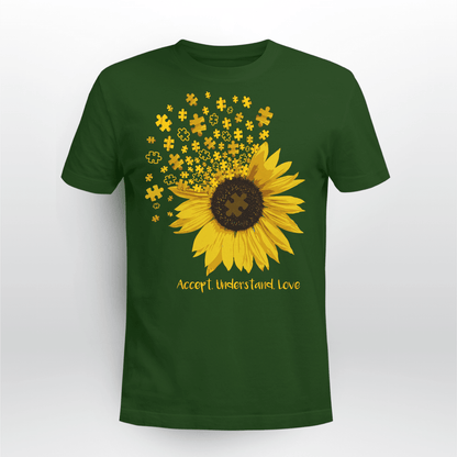 Act - Understand - Love The Autism T-Shirt, Gift for People with Depression,