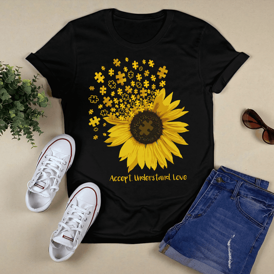 Act - Understand - Love The Autism T-Shirt, Gift for People with Depression,