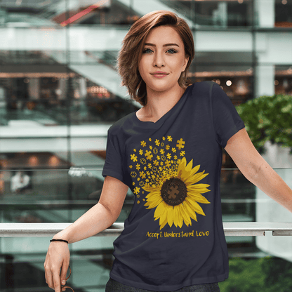 Act - Understand - Love The Autism T-Shirt, Gift for People with Depression,