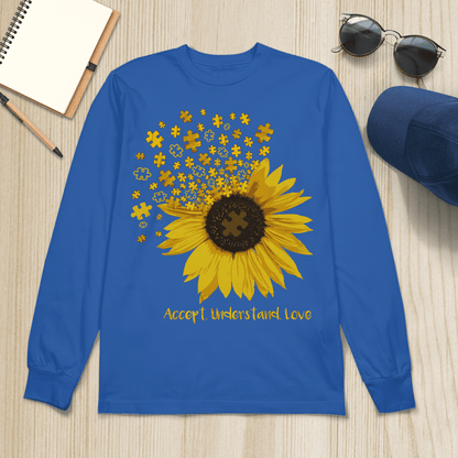 Act - Understand - Love The Autism T-Shirt, Gift for People with Depression,