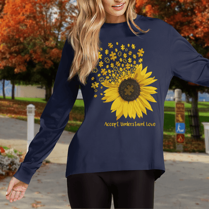 Act - Understand - Love The Autism T-Shirt, Gift for People with Depression,