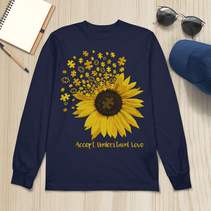 Act - Understand - Love The Autism T-Shirt, Gift for People with Depression,
