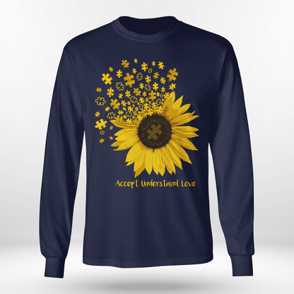 Act - Understand - Love The Autism T-Shirt, Gift for People with Depression,
