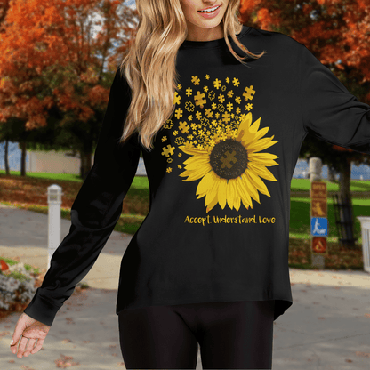 Act - Understand - Love The Autism T-Shirt, Gift for People with Depression,