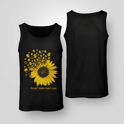 Act - Understand - Love The Autism T-Shirt, Gift for People with Depression,