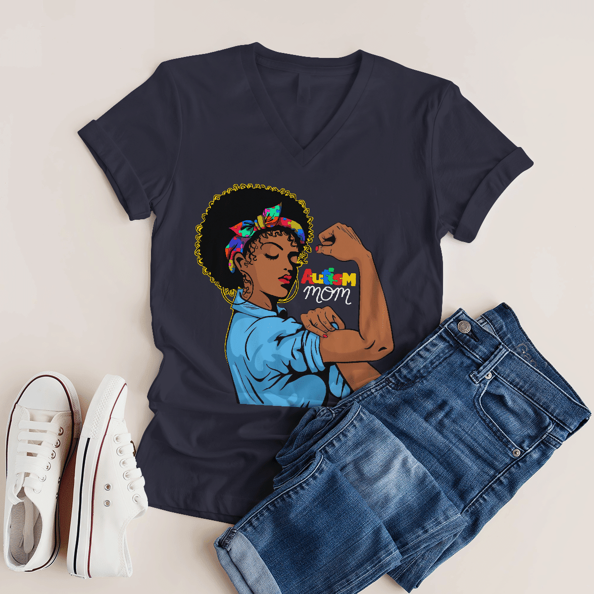 Autism mom T-Shirt, Gift for People with Depression
