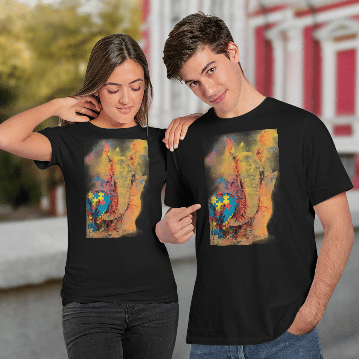 Autism - Elephant The Autism T-Shirt, Gift for People with Depression,