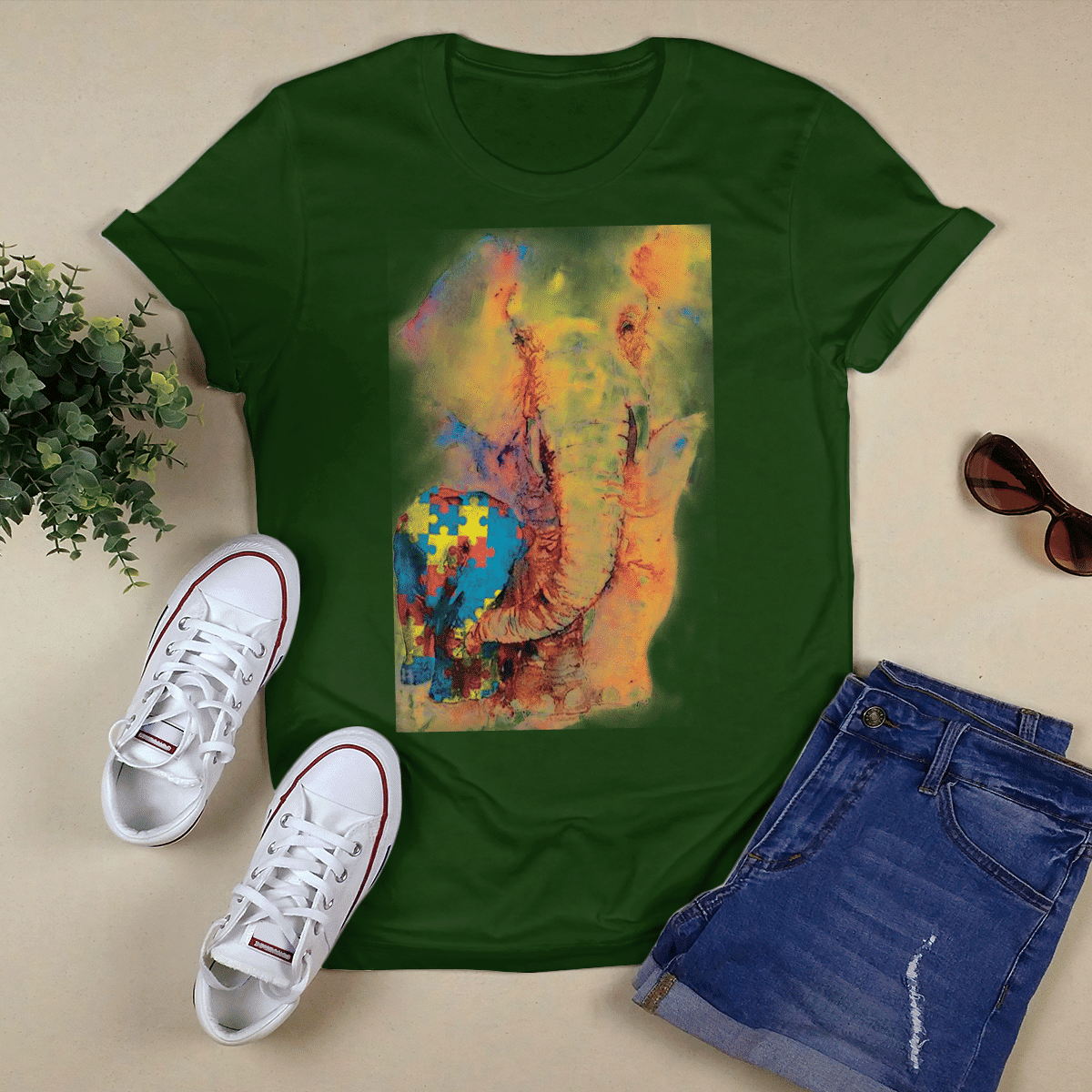 Autism - Elephant The Autism T-Shirt, Gift for People with Depression,