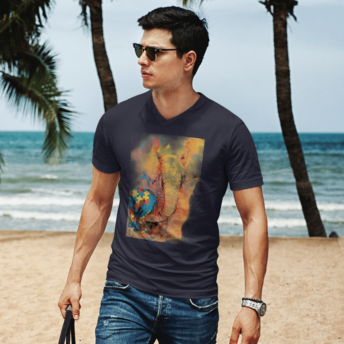 Autism - Elephant The Autism T-Shirt, Gift for People with Depression,