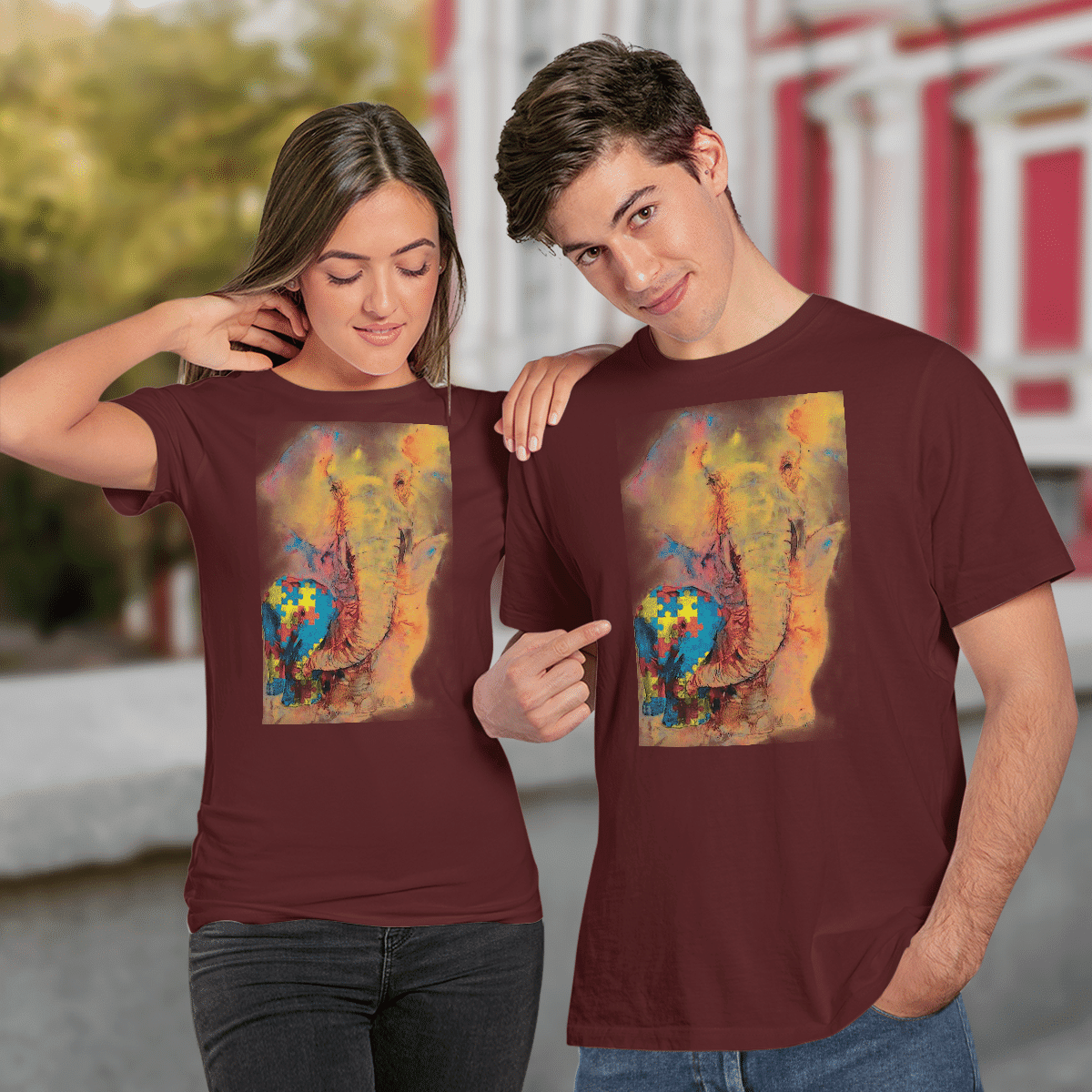 Autism - Elephant The Autism T-Shirt, Gift for People with Depression,