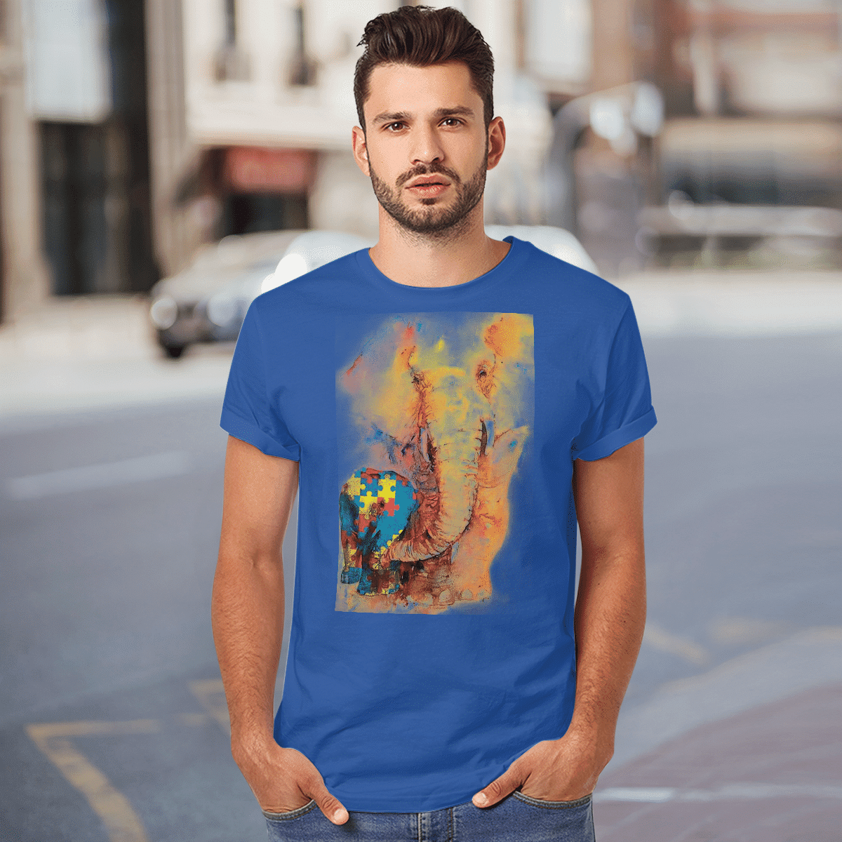 Autism - Elephant The Autism T-Shirt, Gift for People with Depression,