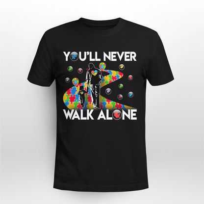 You'll never walk alone The Autism T-Shirt, Gift for People with Depression,