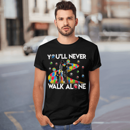 You'll never walk alone The Autism T-Shirt, Gift for People with Depression,