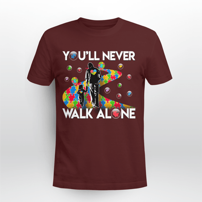 You'll never walk alone The Autism T-Shirt, Gift for People with Depression,