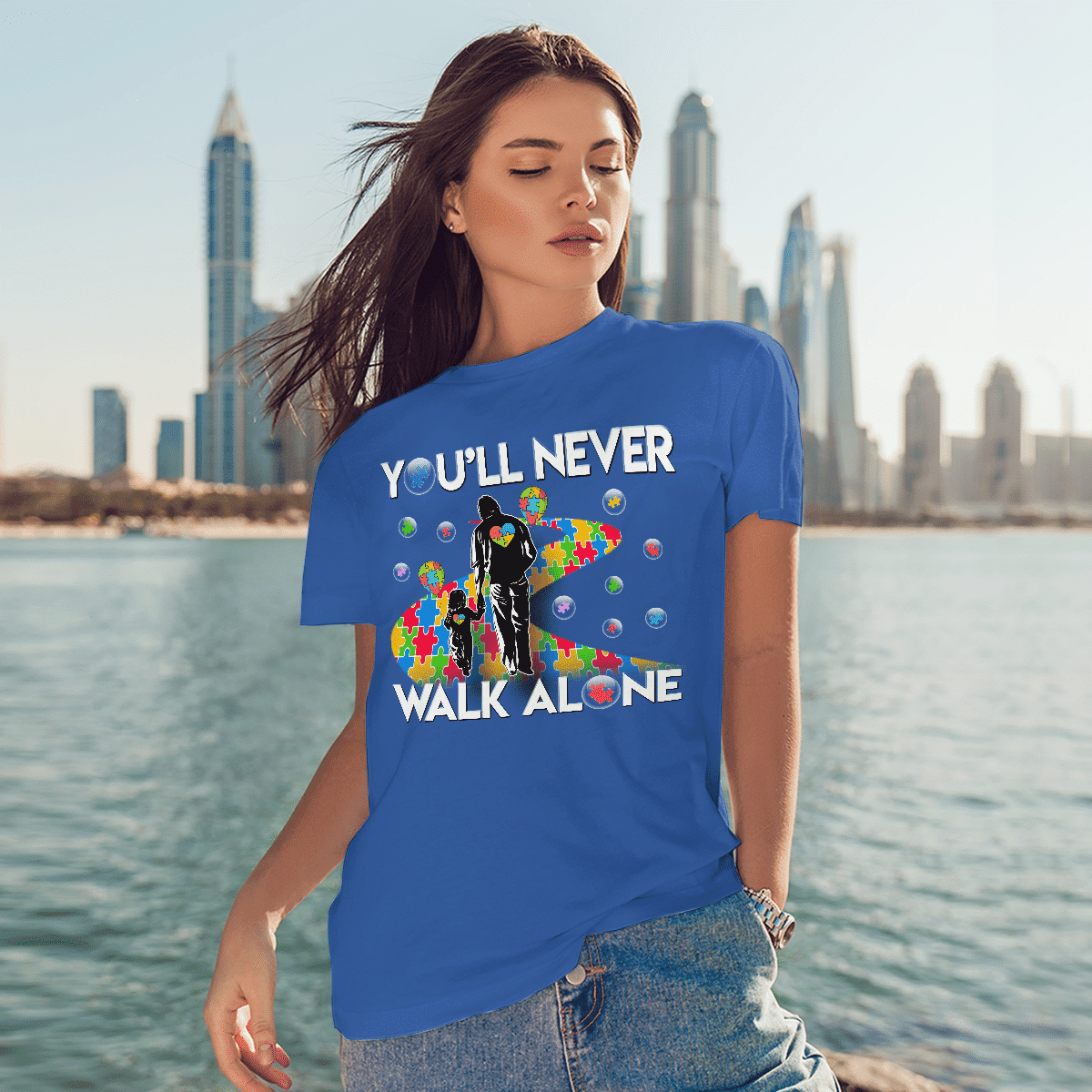 You'll never walk alone The Autism T-Shirt, Gift for People with Depression,