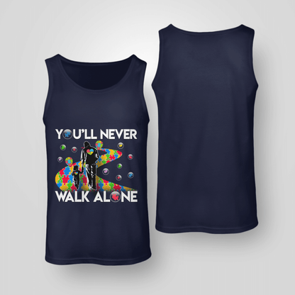 You'll never walk alone The Autism T-Shirt, Gift for People with Depression,