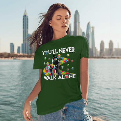 You'll never walk alone The Autism T-Shirt, Gift for People with Depression,