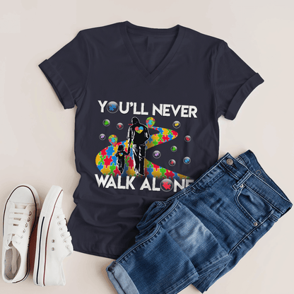 You'll never walk alone The Autism T-Shirt, Gift for People with Depression,