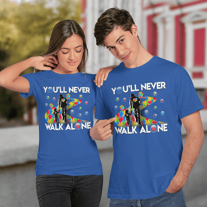 You'll never walk alone The Autism T-Shirt, Gift for People with Depression,