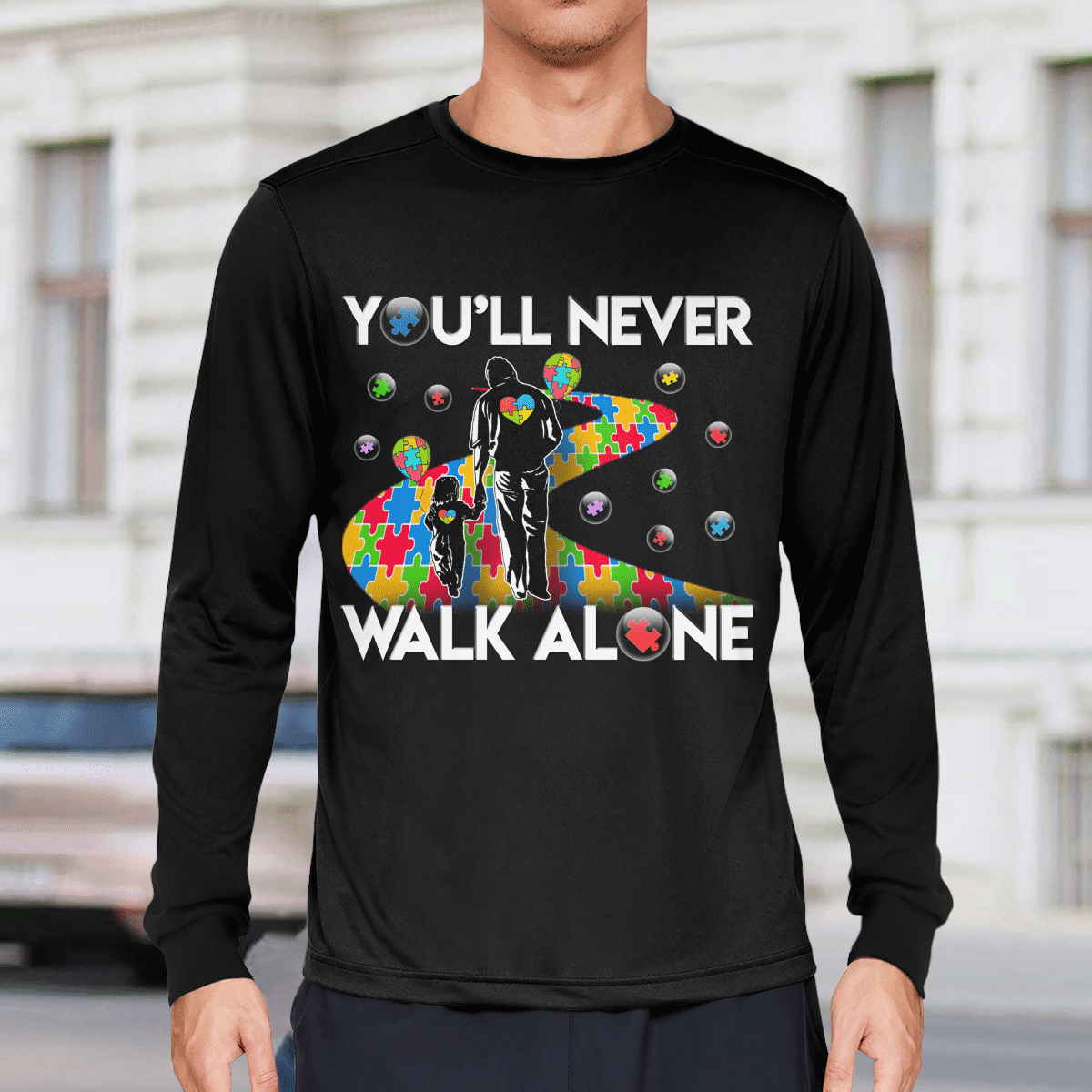You'll never walk alone The Autism T-Shirt, Gift for People with Depression,