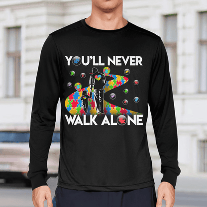 You'll never walk alone The Autism T-Shirt, Gift for People with Depression,