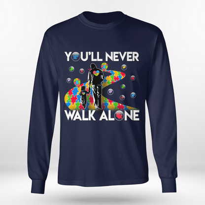 You'll never walk alone The Autism T-Shirt, Gift for People with Depression,