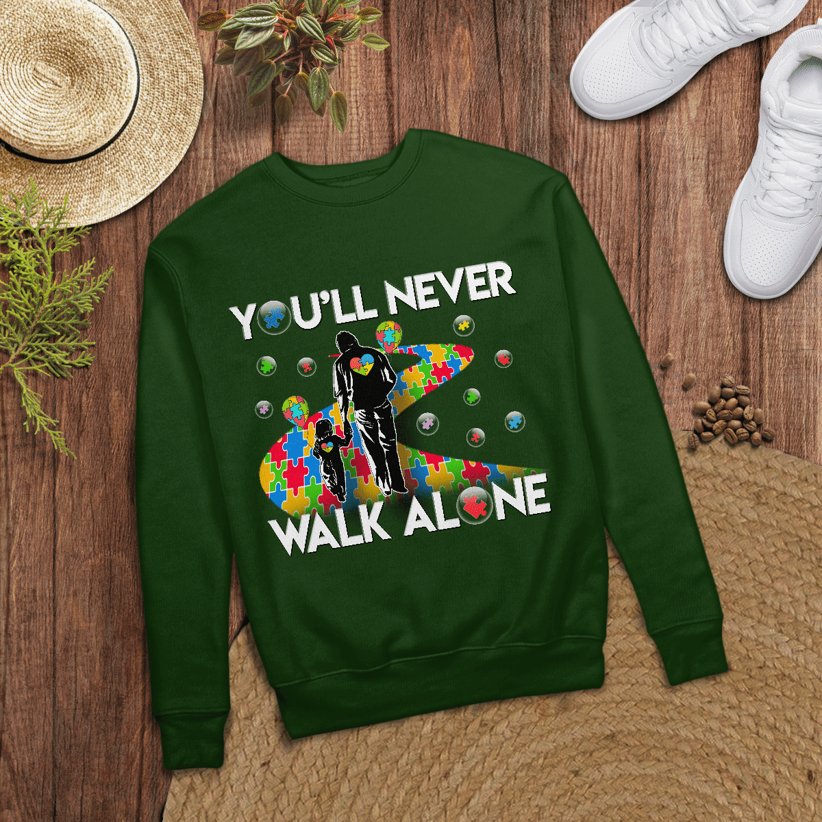 You'll never walk alone The Autism T-Shirt, Gift for People with Depression,