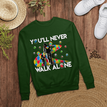 You'll never walk alone The Autism T-Shirt, Gift for People with Depression,