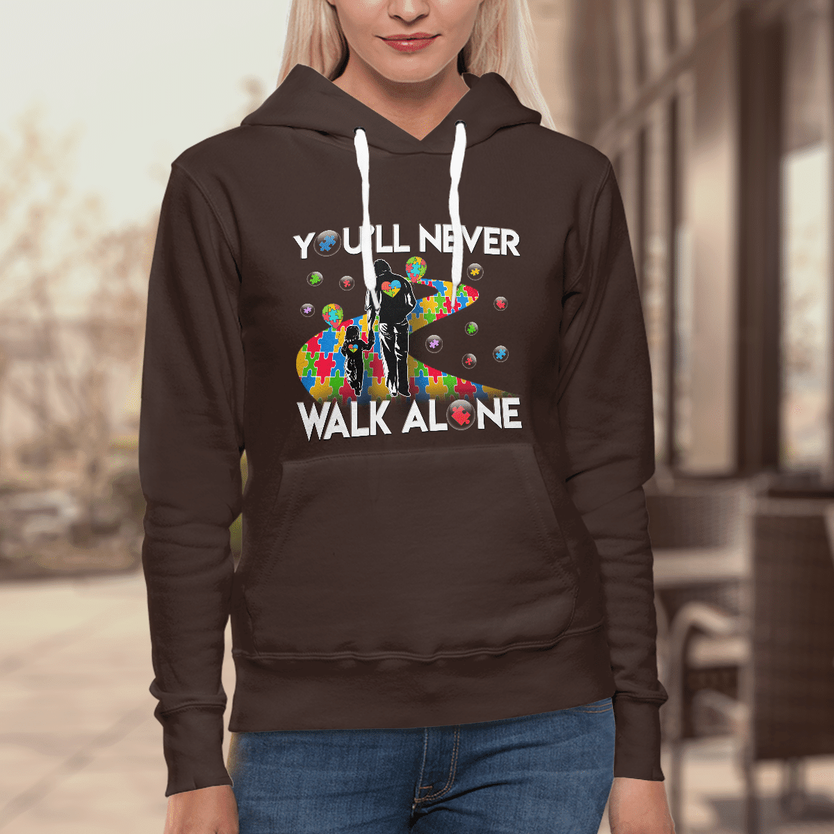 You'll never walk alone The Autism T-Shirt, Gift for People with Depression,