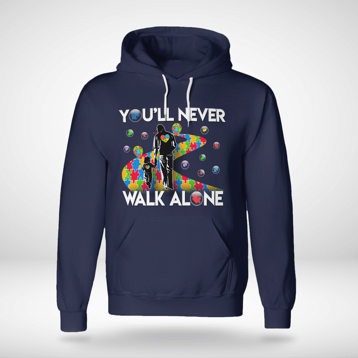 You'll never walk alone The Autism T-Shirt, Gift for People with Depression,
