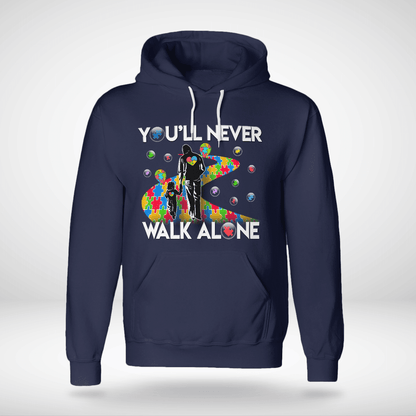 You'll never walk alone The Autism T-Shirt, Gift for People with Depression,