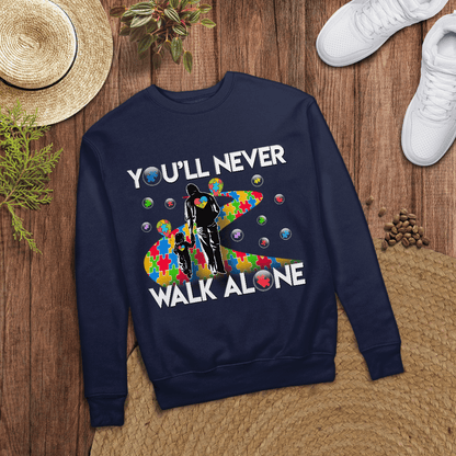 You'll never walk alone The Autism T-Shirt, Gift for People with Depression,