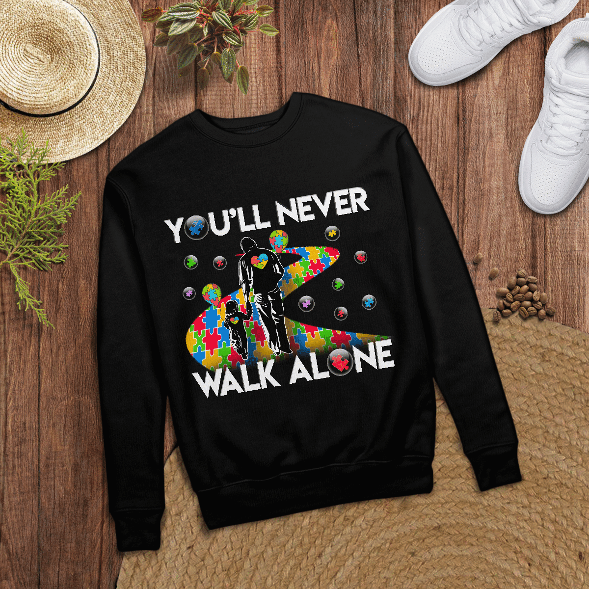 You'll never walk alone The Autism T-Shirt, Gift for People with Depression,