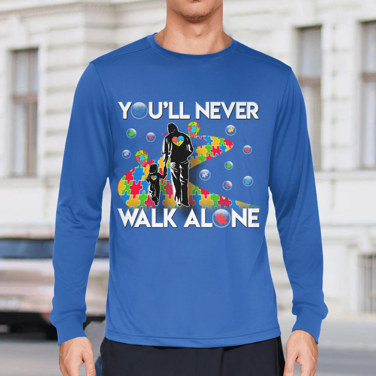 You'll never walk alone The Autism T-Shirt, Gift for People with Depression,